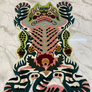 Tapis décoratif moderne en forme d'animal, en laine tuftée à la main, extra épais, pour salon et espace enfant - Product Image 6