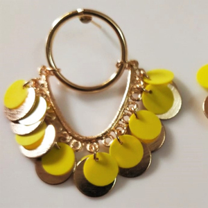 Pendientes de piedra natural hechos a mano para mujer Diseño de gota y aro de diamante de moda para boda o regalo de Tailandia - Product Image 1