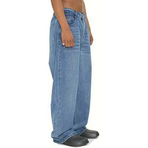 Pantalones vaqueros elásticos de calle para hombre, pantalones cargo de mezclilla, lavado de Color sólido, múltiples bolsillos, pantalones informales de cintura media, pantalones ajustados para uso diario, Joggers - Product Image 5