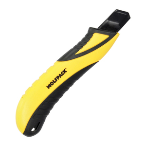Taglierino da 18mm con 2 Lame, Acciaio SK5, Pulsante Auto-Retrattile, Lama in Ossido Nero - Product Image 4