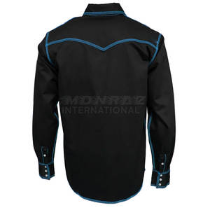 Camisa de soldadura duradera o de mezcla de algodón FR para la industria del gas y petróleo Uniforme DE SEGURIDAD personalizado Camisa FR de soldadura resistente al fuego OEM - Product Image 2