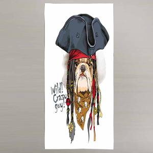 Toalla de playa de algodón personalizable 350 GSM Digital impresa con estilo Tropical para gimnasio Vacaciones verano tomar el sol 35 - Product Image 6