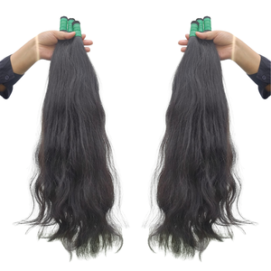 Natural Luxury Straight Bulk 100% Human Hair Extensions Indonesian Virgin Remy Cuticle Aligned Bundles <b>Wigs</b> No Shedding - Product Image 2