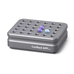 Biocision CoolRack Support de tubes de microcentrifugation en plastique gris M30-PF avec 30 puits coniques de 500uL thermoconducteurs - Product Image 1