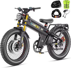 Vélo électrique original neuf 6000W A9 Pro Max à double moteur, vélo électrique avec batterie 60V 70/80ah, vitesse maximale de 45+ mph, pneus larges 26 * 4.8 pouces - Product Image 4