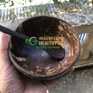 Venta al por mayor de cuencos de coco pequeños naturales/cuencos de coco con logotipo/juego redondo de cuencos de coco por Eco2go Vietnam - Product Image 3