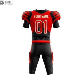 Uniforme de entrenamiento de fútbol americano transpirable de manga corta personalizable, kits de fútbol de alta calidad, uniforme de fútbol para hombre - Product Image 4