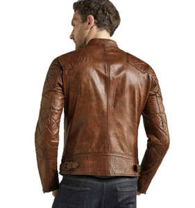 Chaquetas de Cuero Tipo Bomber de Alta Calidad, Nueva Moda, Venta Directa de Fábrica, Precio Económico, Chaqueta de Alta Calidad para Hombre - Product Image 2