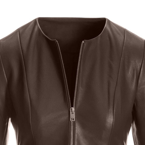 Chaquetas de Cuero Personalizadas para Mujer con Diseño Ajustado, Prendas Exteriores de Cuero Premium para Uso Diario, Chaquetas Personalizadas para Mujer en 2026 - Product Image 3