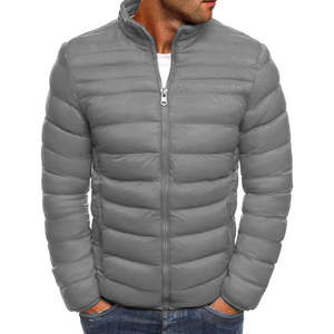 Veste parka d'été pour homme en gros personnalisée, veste matelassée en coton-polyester, design à bulles, décontractée, imperméable, respirante, grande taille - Product Image 1