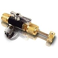 Outil de dépose de valve pour équipement de service CVC, double taille, en laiton, pour connexion de pompe à vide, accessoire de réparation de climatisation