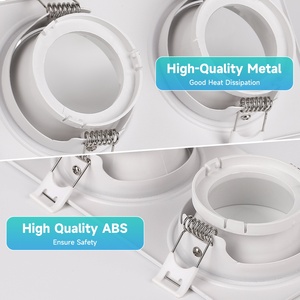 Nuevo Diseño de Foco <span class=keywords><strong>Empotrable</strong></span> de Techo con Ángulo Ajustable, Carcasa <span class=keywords><strong>Rectangular</strong></span> Doble para Foco Empotrado, Luz <span class=keywords><strong>LED</strong></span> Regulable para Interiores - Product Image 4