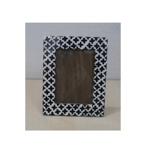 Bone Inlay <b>Picture</b> Photo <b>Frame</b> Made of MDF Wood Use Product and Black and <b>White</b> Color with Look New Design Piece - Product Image 5