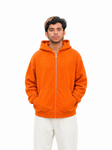 Custom Rhinestone Full Zip Anti-Wrinkle Fleece Hoodie Men Oversized Heavyweight Streetwear Luxury Blank Crystal Zip Hoodie - Product Image 4