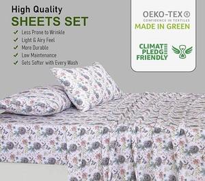 Luxury High Quality 100% Cotton Queen <b>Bed</b> Sheet Set Linen Solid Pattern Home Hotel Use <b>Comfortable</b> Soft 4-Piece 300TC - Product Image 4