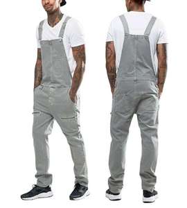Overoles de Mezclilla de Alta Calidad para Hombre, Estilo Ropa de Trabajo, Mezcla de Poliéster, Algodón y Elastano, Estilo Urbano, Tipo Cargo - Product Image 6