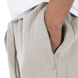 กางเกงวอร์มขาบานทรงกระบอกผู้ชาย ดีไซน์กระดุม พร้อมโลโก้สั่งทำ |   กางเกงวอร์มขายส่ง - Product Image 4