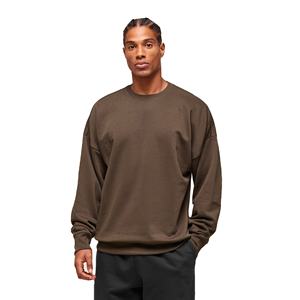 Sudadera de lana de algodón 100% de alta calidad a la moda, sudadera de gran tamaño de algodón pesado con cuello alto de tortuga para hombres - Product Image 1