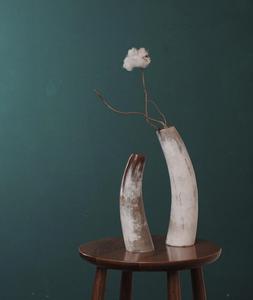 Cuerno de Búfalo para Decoración del Hogar, Florero de Cuerno Natural Hecho a Mano, la Mejor Calidad, Estilo Vikingo para Beber, por f s i - Product Image 3