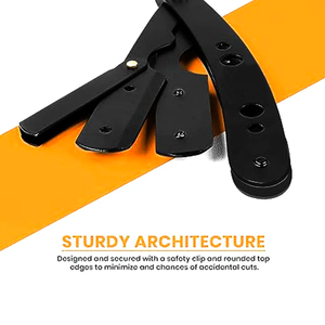 Rasoirs à bord droit en acier inoxydable professionnels les plus vendus pour hommes produits de rasage de gorge de coupe lisse industrielle de haute qualité - Product Image 2