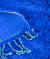 Handgefertigter marokkanischer marineblauer Beni-Mrirt Berber-Wollteppich, einfarbig, groß, individuell anpassbar, waschbar, ganzjährig nutzbar, OEM, Plüsch, dickflorig, quadratisch