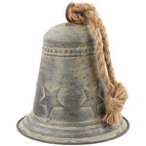 Eatching Metal Christmas Jingle Bell Latón antiguo con diseño negro Colgante Rop Decoración navideña gruesa - Product Image 4