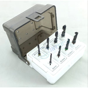 Juego de 8 Fresas Cónicas Eléctricas Profesionales para Implantes Dentales, Acero Inoxidable con Recubrimiento Negro, Herramientas Quirúrgicas con Agarre Ergonómico - Product Image 3