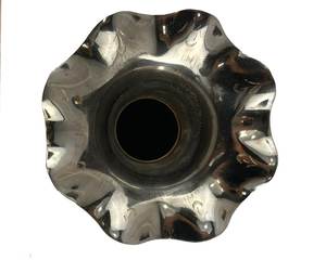 Vase à fleurs en laiton coûteux avec design en relief à la main entièrement fait à la main brillant Vase à fleurs et pot pour chambre et bureaux - Product Image 2