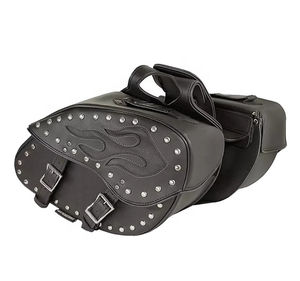 Sacoche cloutée personnalisée pour moto Sacoche en cuir synthétique Sacoche pour cavalier Sacs à bagages Sacoche en cuir personnalisée/Sacoches de selle en PVC - Product Image 6