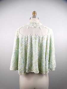 Envoltura de fiesta para adultos hecha a mano de material de poliéster para Club Wear Diseño de lentejuelas con flecos largos y cuentas elegantes - Product Image 3