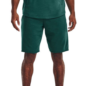Shorts d'entraînement de gymnastique décontractés pour hommes 100% coton Sportswear couleur unie Shorts de course Offre Spéciale vente en gros - Product Image 1