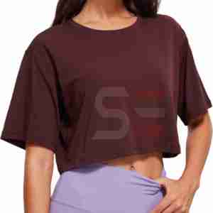 Custom Premium Quality Casual Sleeveless Ribbed Neck Oversized Fit Raw Hem <b>Crop</b> Tank <b>Top</b> Solid Cotton Elastane Tank <b>Top</b> Women - Product Image 6