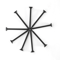 Tornillos para Paneles de Yeso con Recubrimiento de Fosfato, Clase 8.8, Métricos/Pulgadas, de Acero al Carbono de Grado Industrial, Certificados BIS, Negros, a Granel