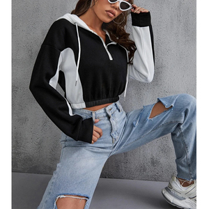 Sudadera Corta con Capucha para Mujer, Diseño Ligero, Personalizable con Logotipo, Ropa Casual, Venta Caliente - Product Image 5