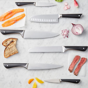 มีดเชฟมืออาชีพญี่ปุ่นดามัสกัสใช้ในครัวใบมีดคมพร้อมที่จับสีดำ - Product Image 3