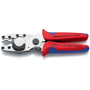 Cuchillo eléctrico de acero KNIPEX para cortar tuberías, 12-25/18-35 mm, 210 mm de longitud, cromo vanadio - Product Image 6