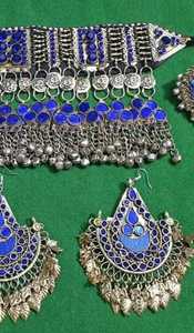 Conjunto de joyería hecha a mano afgana Kuchi en diferentes grados y precios Nuevo diseño Joyería hecha a mano afgana para boda - Product Image 4