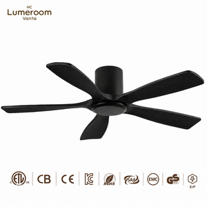 Ventilador de Techo de Madera Sólida de 60 Pulgadas, Color Negro, En Stock en EE. UU., Sin Luz, Motor DC Silencioso con Control Remoto - Product Image 5