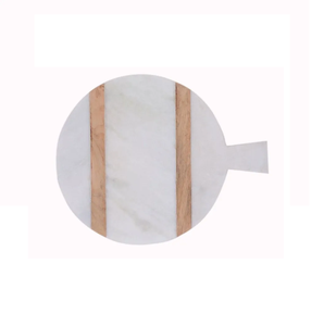 Planche à fromage en marbre de meilleure qualité avec couteau pour une utilisation en cuisine Planche à découper en marbre de meilleure qualité par CRAFTED TREASURES - Product Image 1