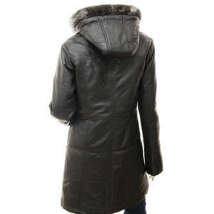 Stylish <b>Women's</b> Genuine Leather Satin <b>Jacket</b> Stand Collar Custom Design High Quality Different Colors for Autumn Winter - Product Image 2