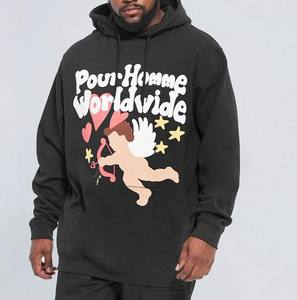 Tissu unique dernière conception sweats à capuche personnalisés pour hommes impression numérique personnalisée couleurs unies en coton polaire pour hommes sweats à capuche - Product Image 4