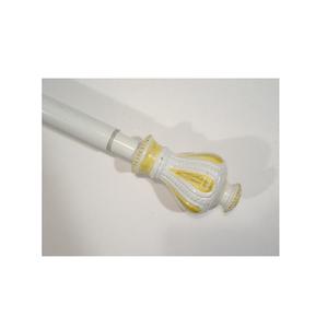 Pure Quality Brass Unique Embossed Design <b>Curtain</b> <b>Finials</b> & Metal <b>Rods</b> for Home Decoration - Product Image 4