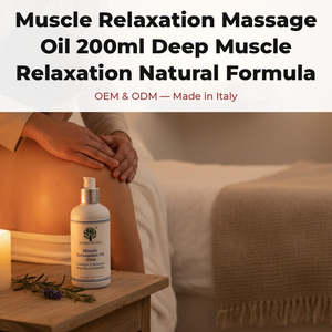 Huile de Base pour Relaxation Musculaire Profonde 200ml Formule Naturelle OEM Marque Privée Italie RedMoringa - Product Image 2