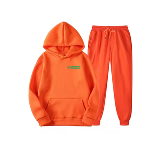 Sudadera con Capucha de Alta Calidad, Transpirable, 100% Algodón, Colores Sólidos, Tallas Grandes, con Bolsillo Canguro, Estilo Urbano - Product Image 5
