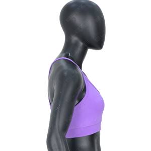 Mode femmes Gym entraînement dos croisé Sport soutien-gorge logo personnalisé sans couture Yoga dos nu haut Impact sport soutien-gorge - Product Image 5