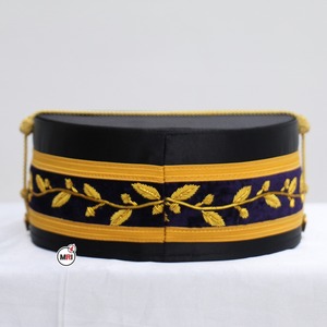 มงกุฎ Masonic ปีก33rd องศาแบบปักด้วยมือมงกุฎ Masonic คุณภาพสูงทำตามสั่งสีดำ - Product Image 2
