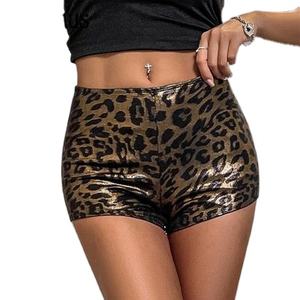 Shorts Mini de Cintura Alta con Estampado de Leopardo para Mujer, Transpirables, a la Moda, Sexys, Verano 2025, Venta al Por Mayor - Product Image 1