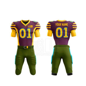 Uniforme de football américain de la meilleure qualité Conception personnalisée du meilleur uniforme de football américain en polyester - Product Image 1