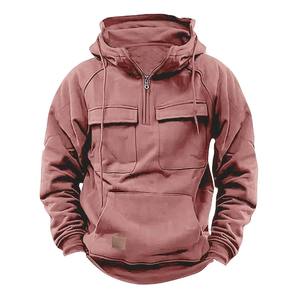 Sweats à capuche surdimensionnés pour hommes French Terry Hoodies Drop Shoulder No String Men's Hoodies - Product Image 4