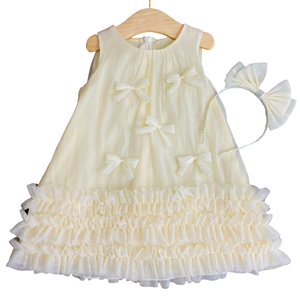 Vestido Casual de Verano Transpirable y Ecológico Personalizable para Niñas de 1 a 10 Años, Sin Mangas, Poliéster/Algodón, OEM/ODM - Product Image 1